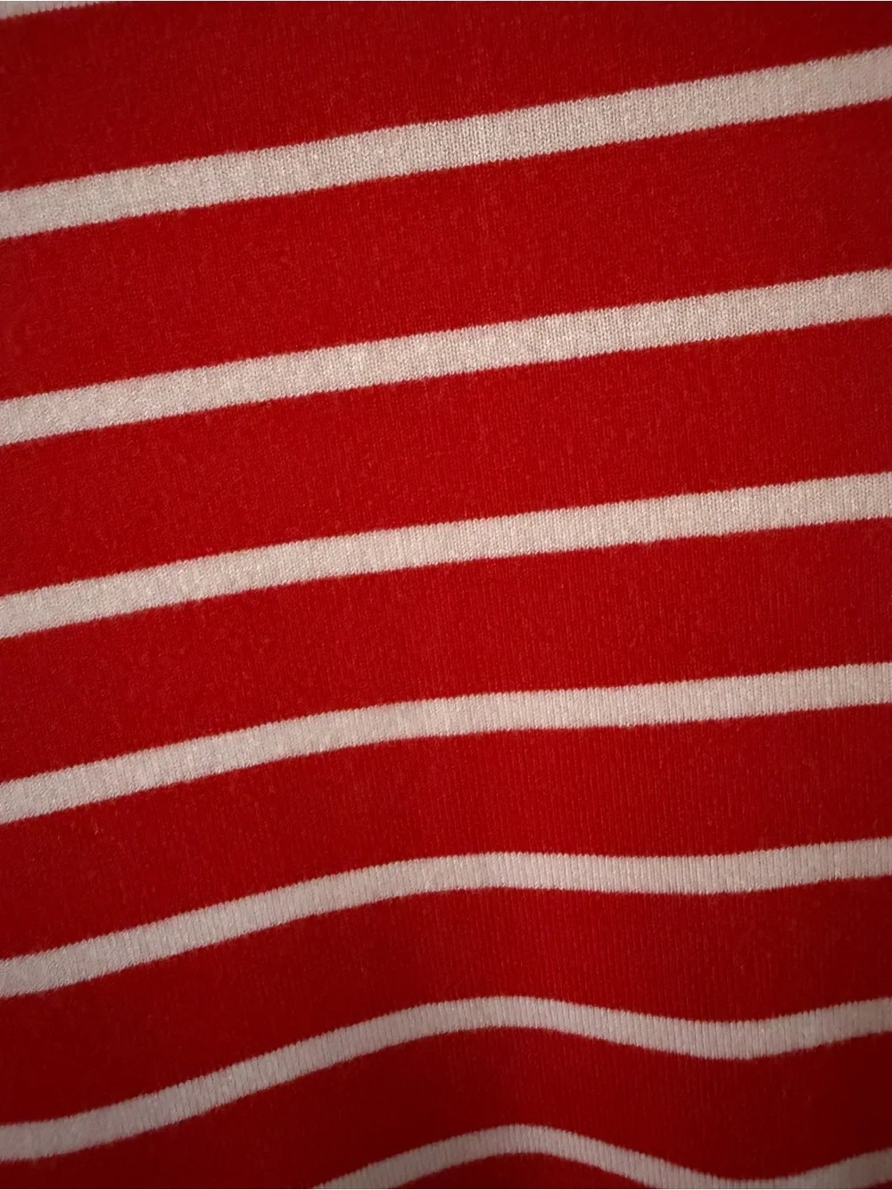 J. Crew Red & White Striped Sleeveless Mock Neck Dress